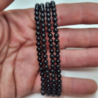 Turmalin schwarz Armband rund 4mm