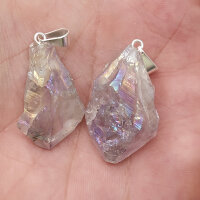 Angel Aura Amethyst Anhänger silber plated