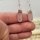 Rosenquarz Ohrringe Pendel silber plated